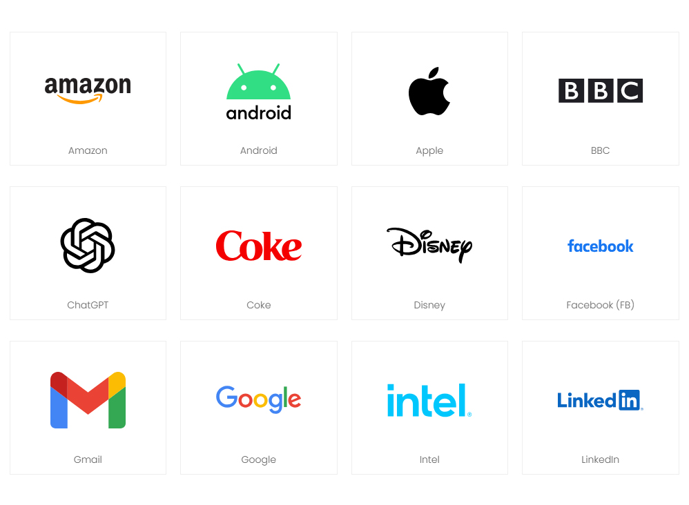 全球最具影響力品牌LOGO合集：知名企業標志設計解析及PNG格式免費下載